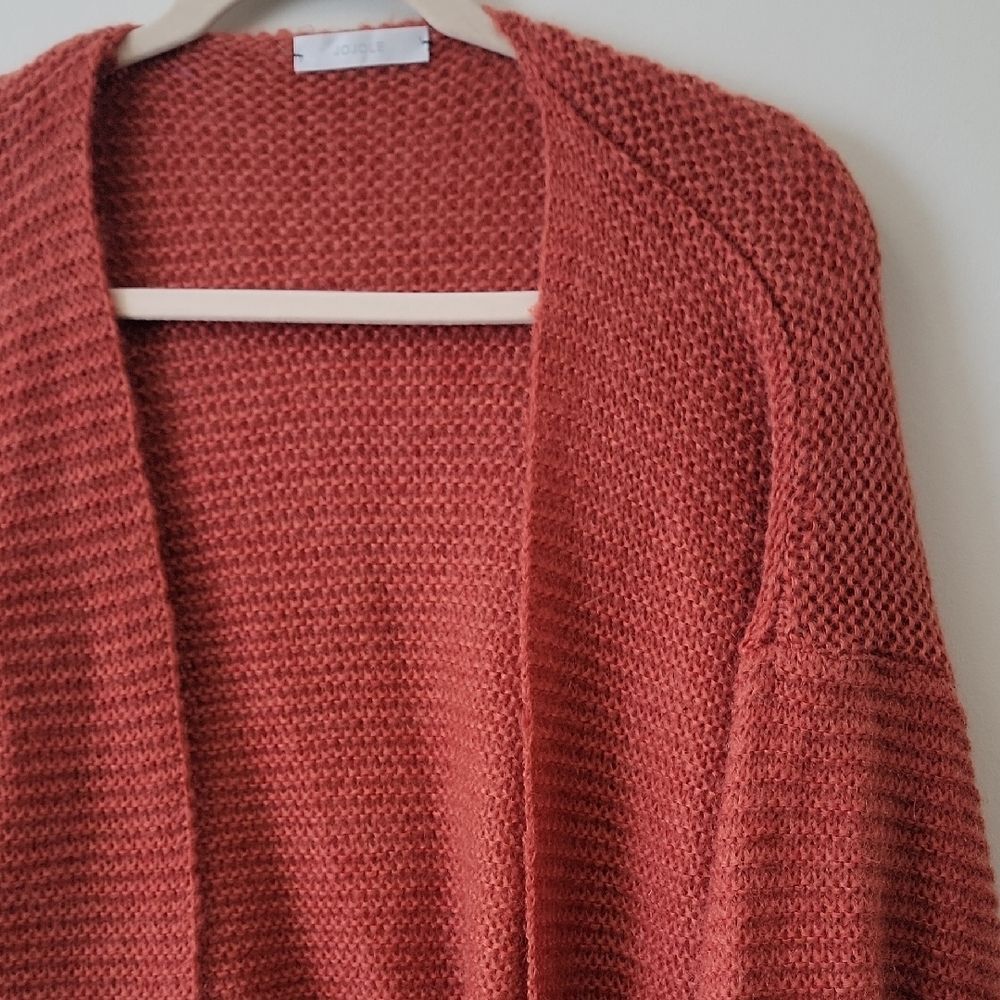 Cozy Rust Open-Front Cardigan - Picture 6 of 12